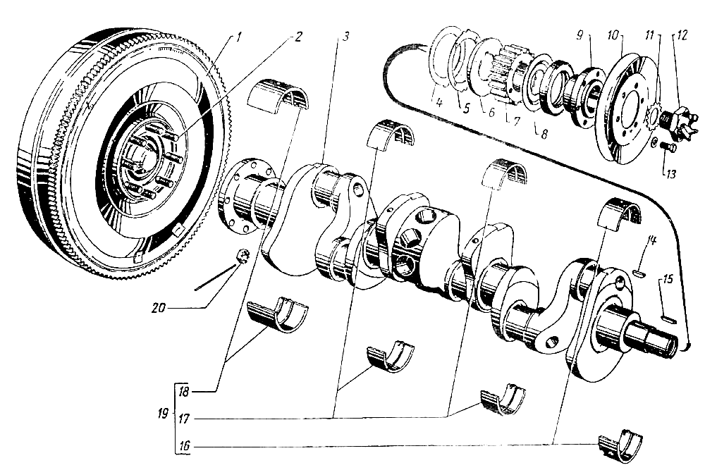 What is the purpose of a flywheel in an engine?