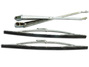 Set of wiper blades with levers