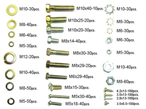 Set of original bolts, nuts and washers for GAZ cars